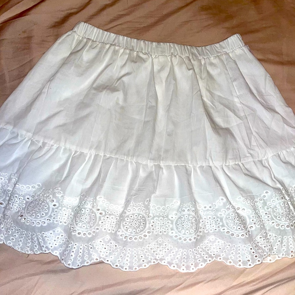 SHEIN White Lace Skirt